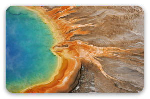 Grand Prismatic Spring - naklejka na kartę