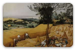 Żniwa (Bruegel) - naklejka na kartę