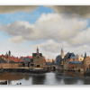 Widok Delft - naklejka na kartę