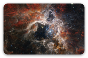 Mgławica Tarantula - naklejka na kartę