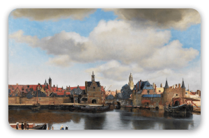 Widok Delft - naklejka na kartę