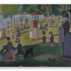Niedzielne popołudnie na wyspie Grande Jatte - naklejka na kartę