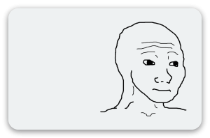 Wojak - naklejka na kartę