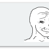Smug Wojak - naklejka na kartę