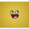 Awesomeface - naklejka na kartę