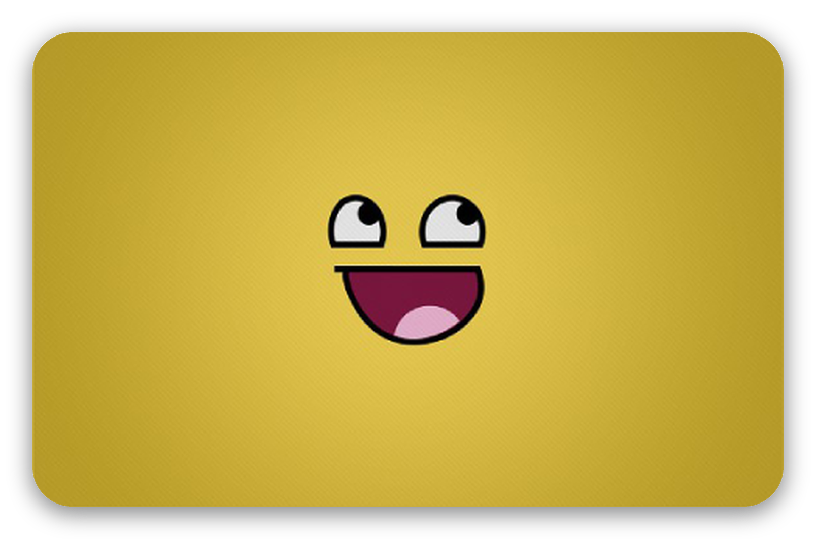 Awesomeface - naklejka na kartę