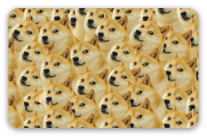 Doge - naklejka na kartę