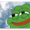 Happy Pepe - naklejka na kartę