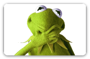 Kermit - naklejka na kartę