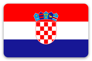 Chorwacja - naklejka na kartę