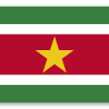 Surinam - naklejka na kartę