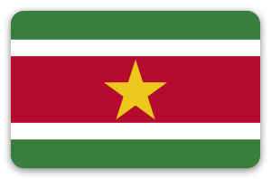 Surinam - naklejka na kartę