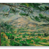 Góra Sainte-Victoire - naklejka na kartę
