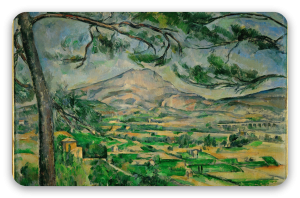 Góra Sainte-Victoire - naklejka na kartę