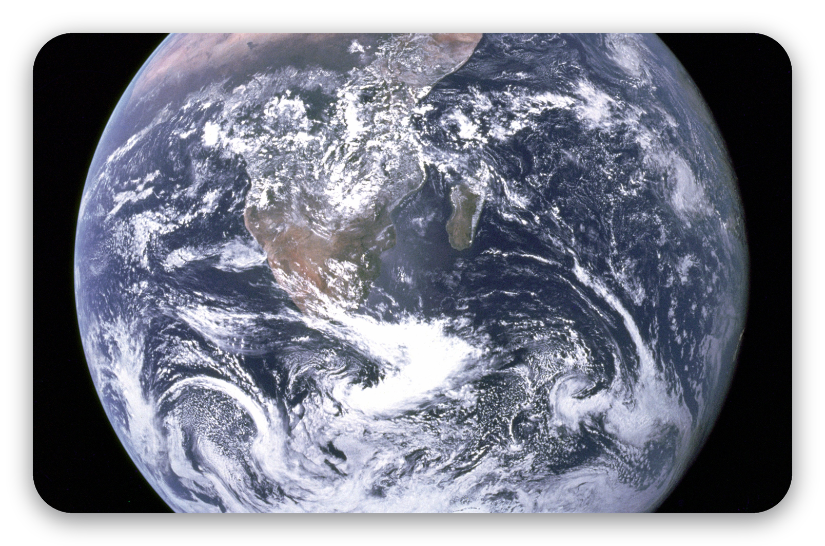 Blue Marble - naklejka na kartę