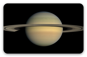 Saturn - naklejka na kartę