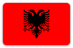 Albania - naklejka na kartę