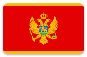 Czarnogóra - naklejka na kartę