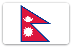 Nepal - naklejka na kartę