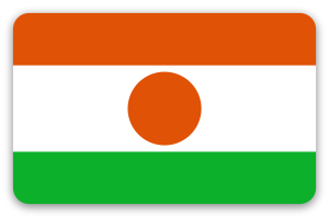 Niger - naklejka na kartę