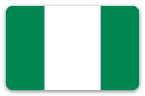 Nigeria - naklejka na kartę