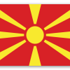 Macedonia Północna - naklejka na kartę