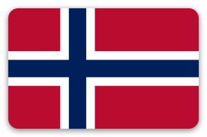 Norwegia - naklejka na kartę