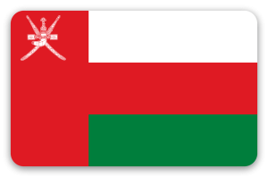 Oman - naklejka na kartę