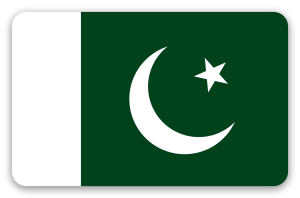 Pakistan - naklejka na kartę