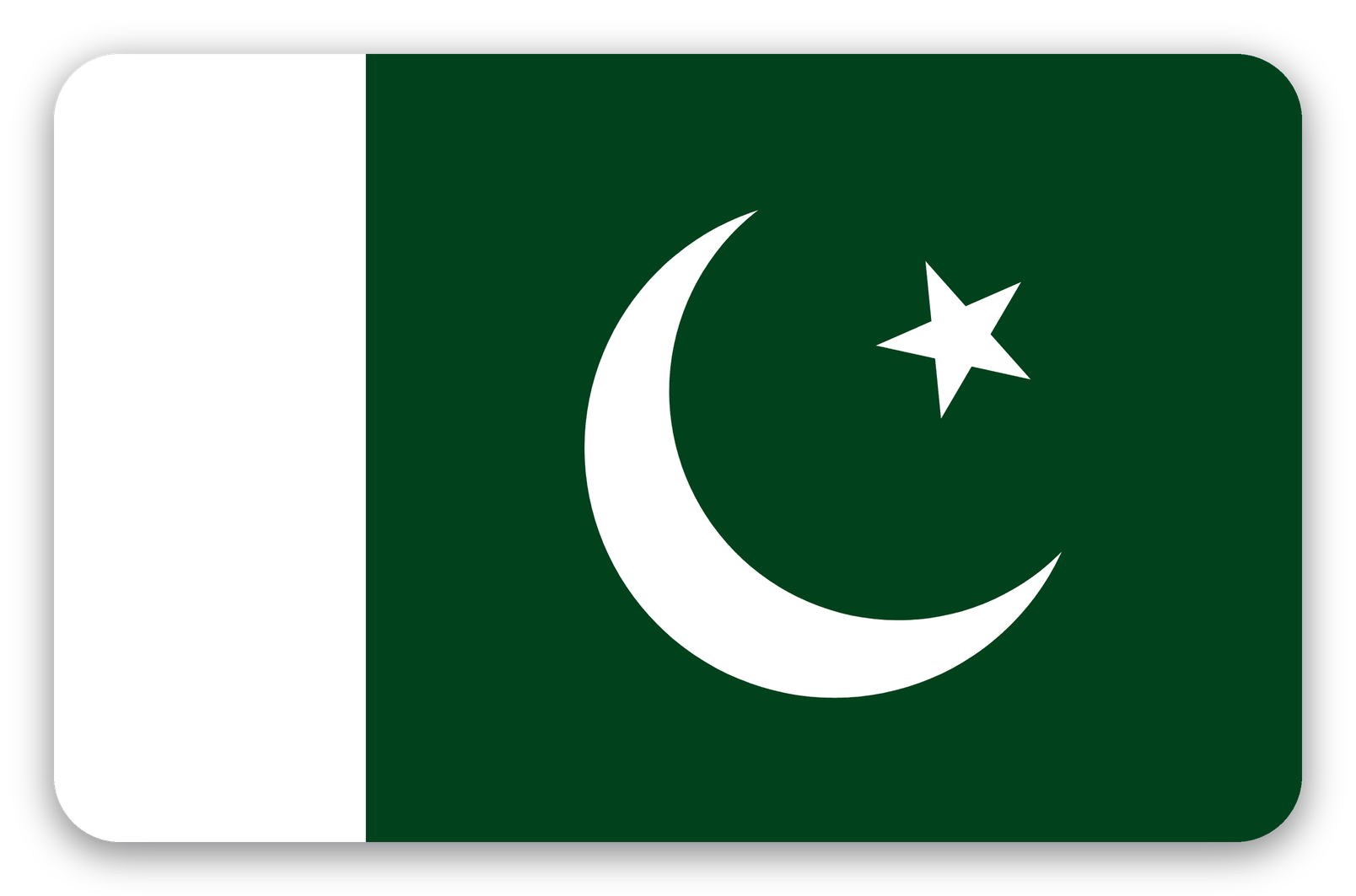 Pakistan - naklejka na kartę