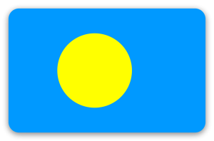 Palau - naklejka na kartę