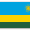Rwanda - naklejka na kartę
