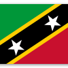 Saint Kitts i Nevis - naklejka na kartę