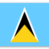 Saint Lucia - naklejka na kartę