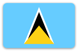 Saint Lucia - naklejka na kartę