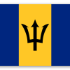 Barbados - naklejka na kartę
