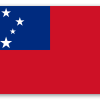 Samoa - naklejka na kartę