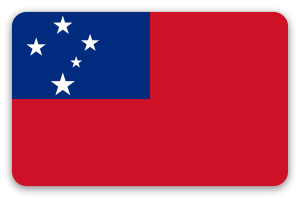 Samoa - naklejka na kartę