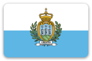 San Marino - naklejka na kartę