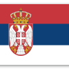 Serbia - naklejka na kartę
