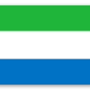 Sierra Leone - naklejka na kartę