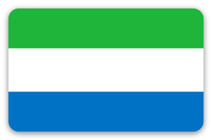 Sierra Leone - naklejka na kartę