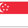 Singapur - naklejka na kartę