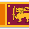 Sri Lanka - naklejka na kartę