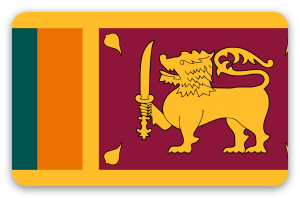 Sri Lanka - naklejka na kartę