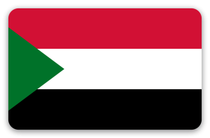 Sudan - naklejka na kartę