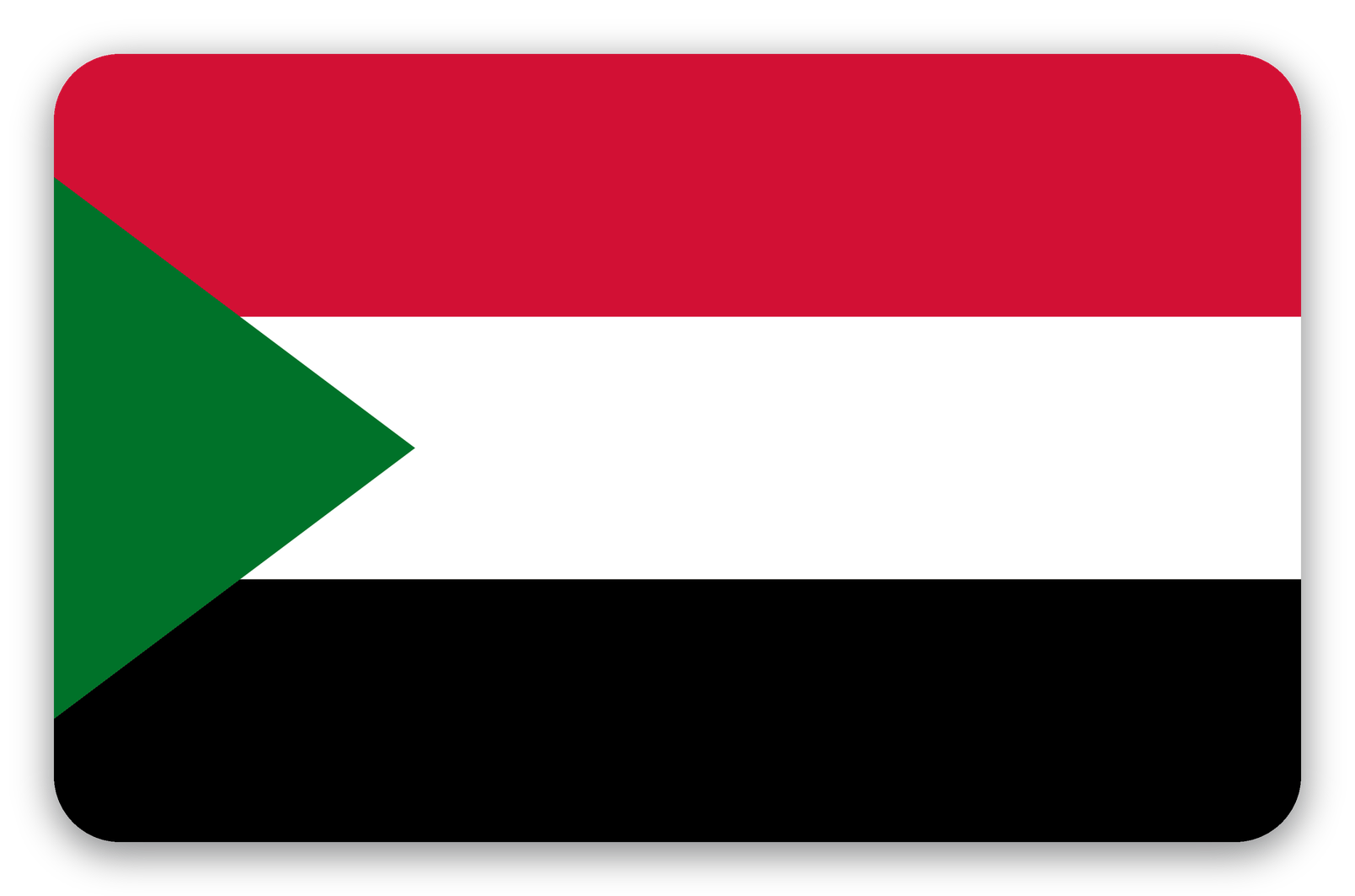 Sudan - naklejka na kartę