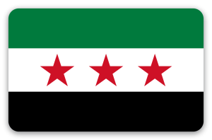 Syria - naklejka na kartę