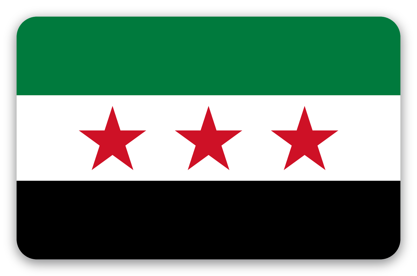 Syria - naklejka na kartę