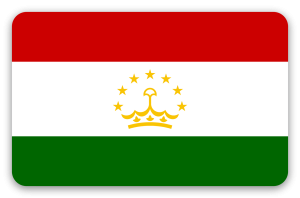 Tadżykistan - naklejka na kartę